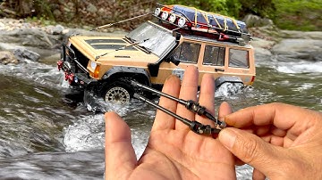 Axial SCX10 II | 1/10 RC Car | Jeep Cherokee Front Axle Replacement Repair | Off-road | ASMR #38