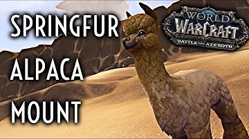 WoW Guide - Springfur Alpaca - Patch 8.3