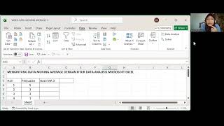 Tutorial menghitung moving average di excel