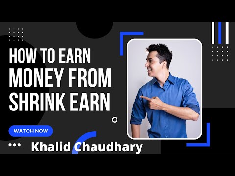 How to Earn Money From Shrink Earn |Trick By khalid Chaudhary|