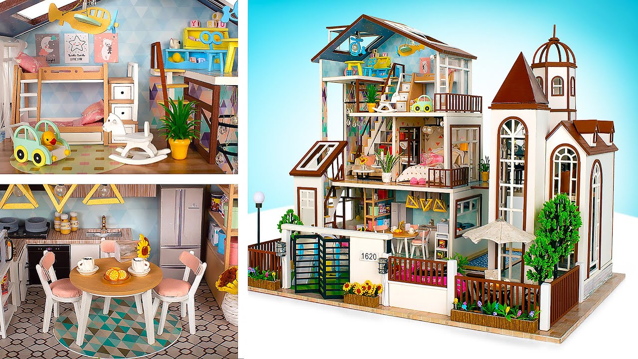 ⁣A Maior de Todas as Casas em Miniatura | Kit de Casa de Bonecas