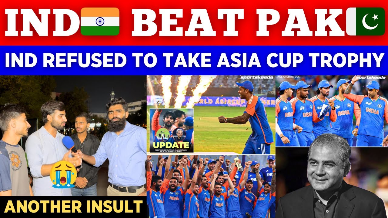 IND 🇮🇳 Refused To Take Trophy From PCB Chairman Mohsin Naqvi After Winning Asia Cup || Pak Reactions