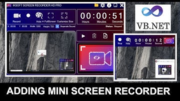 VB NET PART 5 How to create an Advanced Screen Recorder HD in VB Net