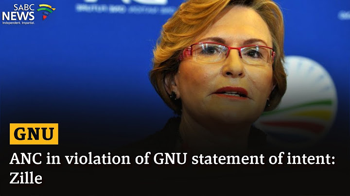 GNU | ANC in violation of GNU statement of intent: Zille