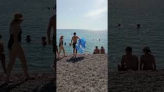 antalya beach walking