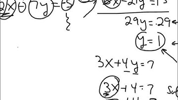 Systems of Linear Equations (elimination technique) by Free Academy