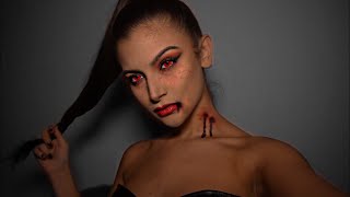 SEXY VAMPIRE HALLOWEEN LOOK (Super easy and fast) | Sara Jade