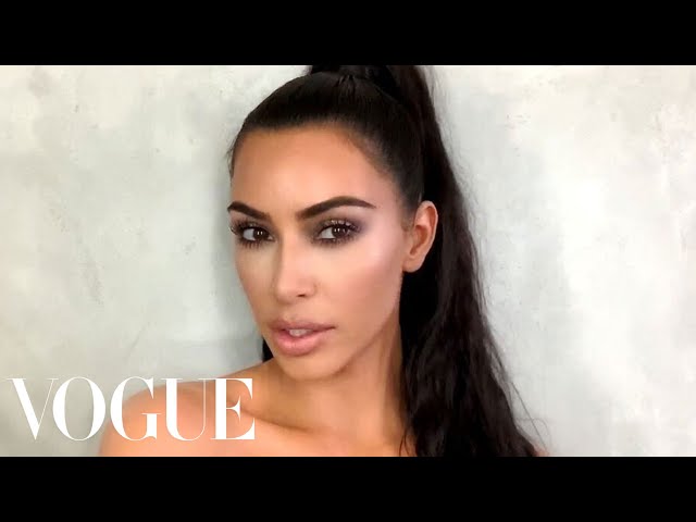 Kim Kardashian West's Guide to Viral Holiday Glam | Beauty Secrets | Vogue class=