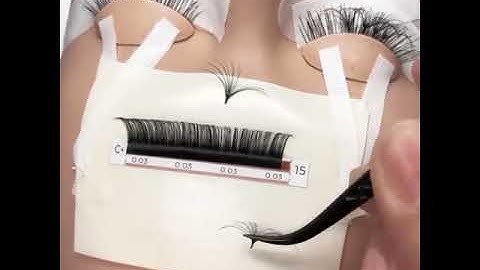 ✨How to make volume fans with pinching method? |Easy Fan [UBL Lash Supplies]