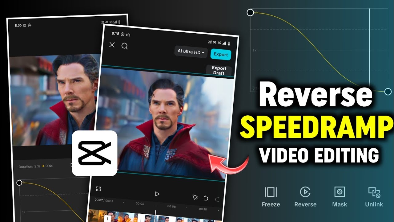 Editing Video Ramp Reverse Speed Ramp Video Kaise Banaye | Capcut Reverse Speed Ramp ...