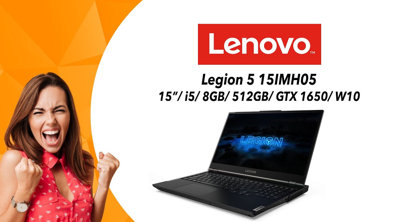 Laptop LENOVO Legion 5 15IMH05 15"/ i5/ 8 GB/ 512 GB/ GTX 1650/ W 10 |  Wideoprezentacja - YouTube