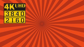 ► 4Kᵁᴴᴰ SunBurst/Starburst effect (Animating Sun rays) - Cool Cartoon Vortex FOR FREE [RED]