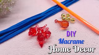 Mini macrame tutorial for beginners / DIY Macrame ornaments / macrame Wall Hanging | Room Decor Idea