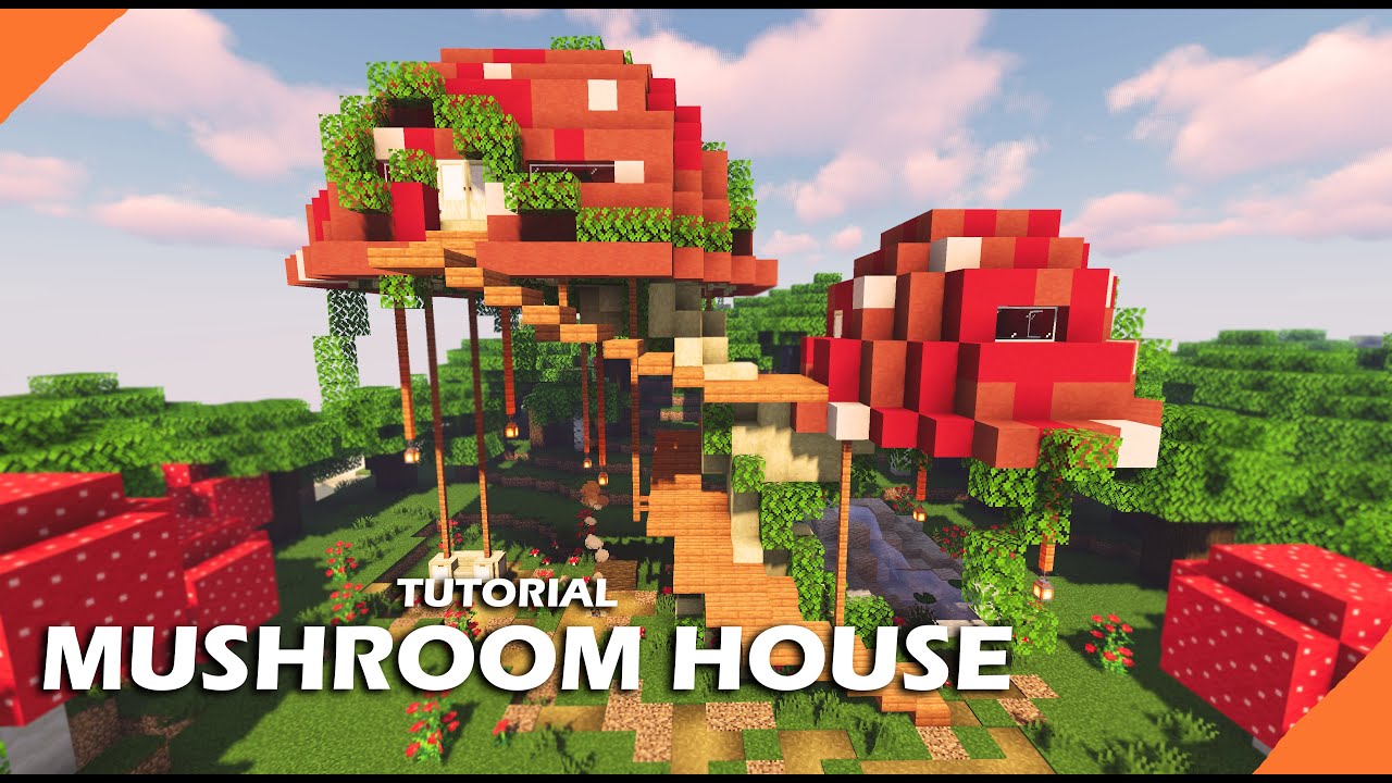 Minecraft How to Build an Amazing Mushroom House | 1.16 Build Tutorial