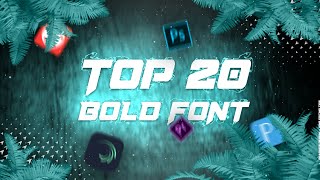 TOP 20 BOLD FONTS FOR EDITING - Top Bold Font-Bast Free Fonts Graphic Design ( Thumbnail & editing )