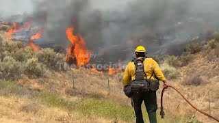 California's largest blaze explodes in size as dry, hot weather raises wildfire risk statewide