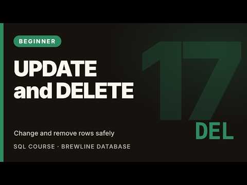 SQL UPDATE and DELETE Statements Safely | SQL Tutorial for Beginners