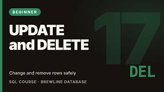 SQL UPDATE and DELETE Statements Safely | SQL Tutorial for Beginners