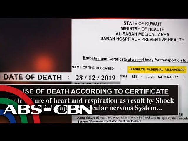 'Villavende bumigay ang puso, baga dahil sa maraming injuries' | TV Patrol 'Villavende bumigay ang puso, baga dahil sa maraming injuries' | TV Patrol