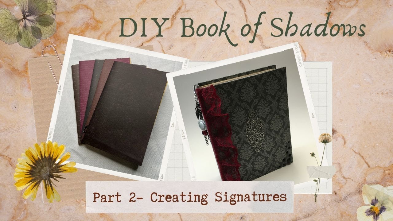 Creating a Handmade Junk Journal Book of Shadows- Part 2 - YouTube