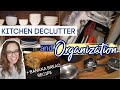 KITCHEN DECLUTTER & ORGANIZATION | KITCHEN TOUR | CHOCOLATE CHIP BANANA BREAD | BAKE WITH ME