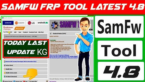 SamFw Tool 4.8.1( 2024 )Latest Version / Samsung FRP Bypass All Version Support / Free And Paid 2024
