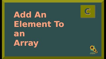 Add An Element To An Array in C