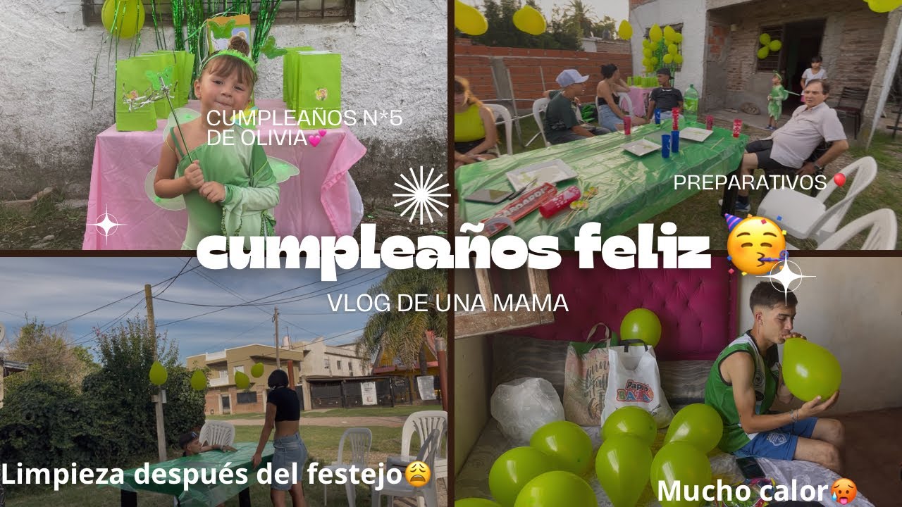 CUMPLEAÑOS FELIZ🎉🎂 PREPARATIVOS DE CUMPLEAÑOS DE TINKERBEL🦋 LIMPIEZA DESPUES DEL festejo 🧹🧼