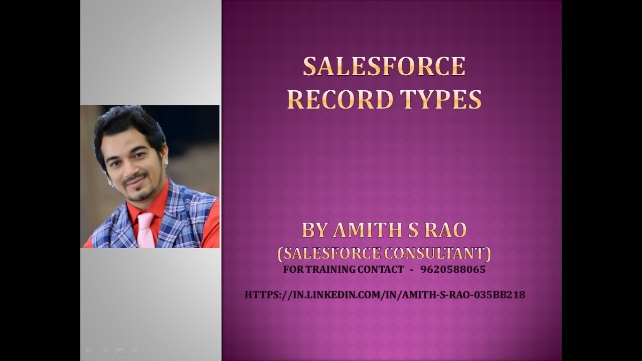 Record Types by Amith Rao [HD] - SFDC Lightning - YouTube
