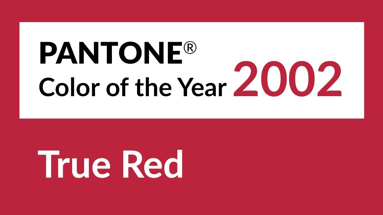 Pantone Color of the Year 2002: True Red 19-1664 🔴 (1 Background, No sound, Full HD) - YouTube