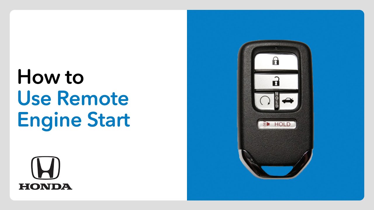2021 Honda Accord Remote Start Key Fob