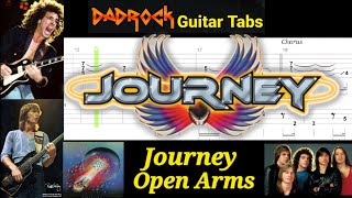 Open Arms - Journey - Guitar + Bass TABS Lesson