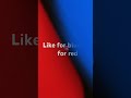 Like for blue sub for red