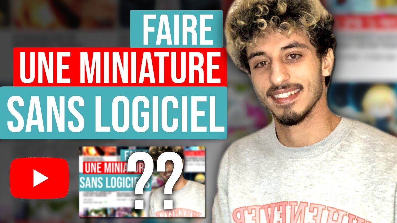 Comment faire une miniature Youtube sans logiciel (2021) - YouTube