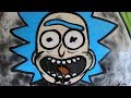 Rick And Morty Graffiti Piece on Abandoned Industry - Resk12