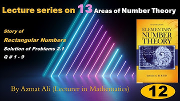 12. Triangular Number, Problems 2.1, Question 1 - 9 || Elementary Number Theory by David M. Burton