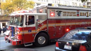 FDNY ENGINE 40, FDNY ENGINE 23, FDNY RESCUE 1, FDNY LADDER 4, FDNY TOWER LADDER 35, FDNY BATTALION 9