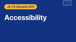 Rolling Scopes School  Lithuania. Accessibility