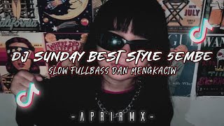 DJ SUNDAY BEST JEDAG JEDUG SLOW FULLBASS TIKTOK VIRAL (Apri Rmx)