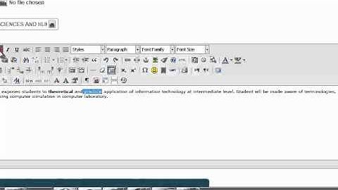 iFolio UKM Tutorial: Editing Course Info