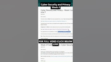 NPTEL Cyber Security and Privacy Week 3 Overview | NOC25-CS116 | IIT Madras | Jul–Dec 2025
