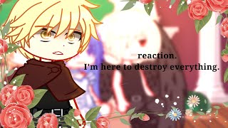 🌹 Manhwa «I’m Here to Destroy» react to... 🌹 || Gacha club