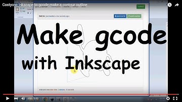 Costycnc Inkscape to gcode make a contour outline