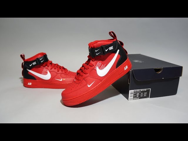 Nike Air Force 1 Mid '07 LV8 University Red White 804609-605 