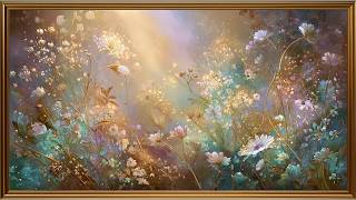 Whimsical Meadow TV Frame Art | Dreamy Floral Digital Wall Art for Samsung Frame TV & Home Decor screenshot 3