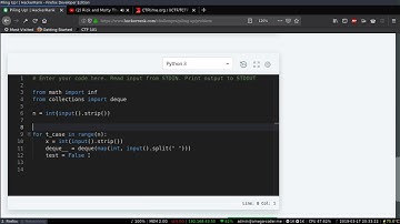 Piling Up! Collections challenge | Hackerrank Python