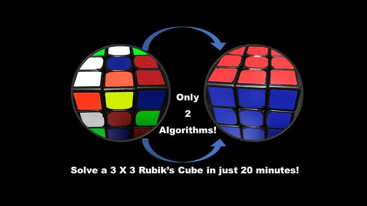Learn how to solve a Rubik's cube in 20 minutes! Beginner method (Only 2 algorithms)