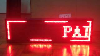 painel letreiro led digital 70x20 vermelho software USB alto brilho interno indoor tenologia tlt screenshot 3