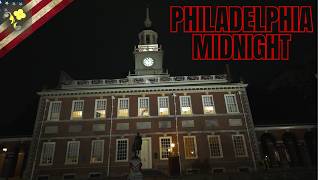 Waking in Philadelphia at Midnight | 4K Night Walk ASMR
