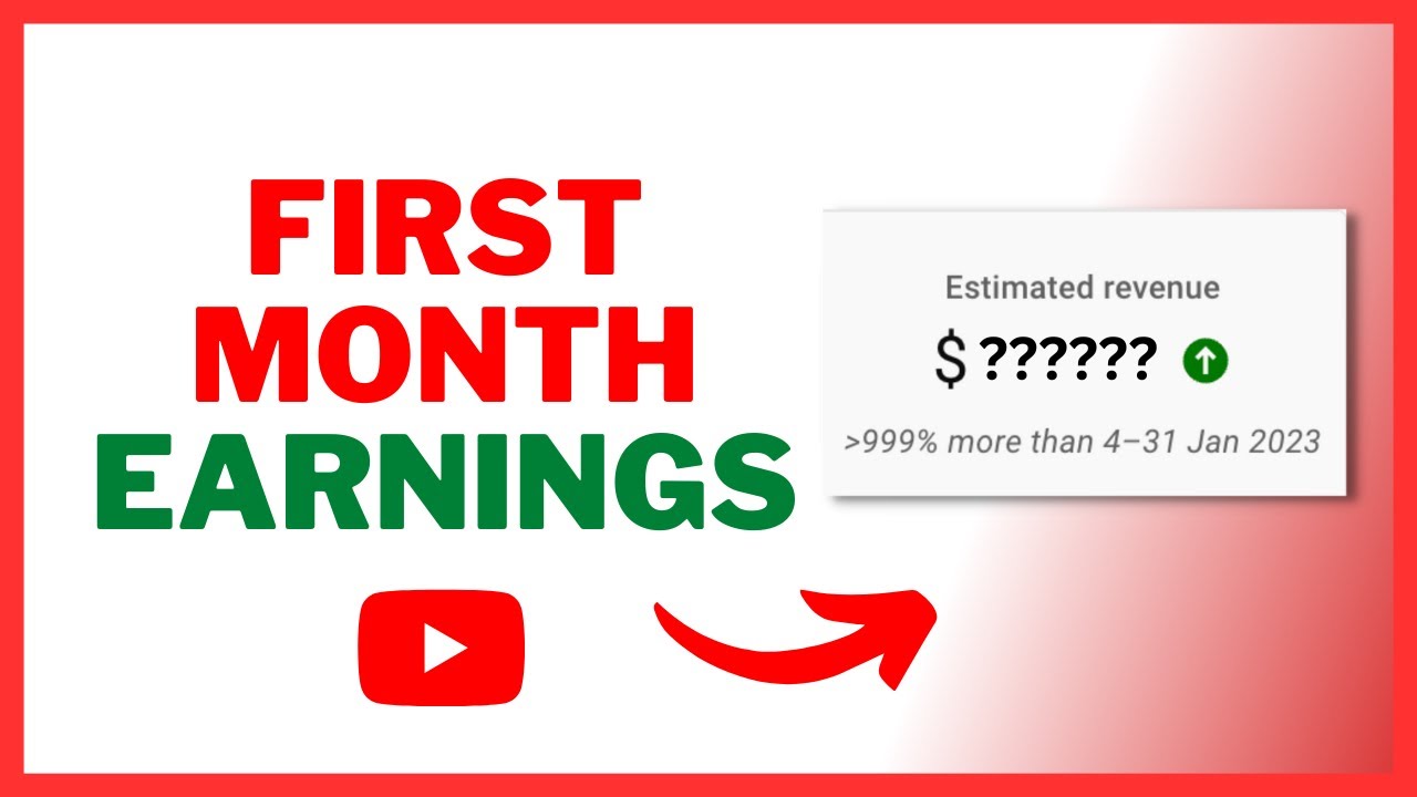 How Much I Made My First Month Monetised on Youtube with 6000 ...